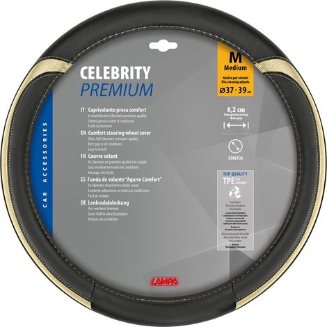 Celebrity, coprivolante in Skeentex - M - Ø 37/39 cm - Oro