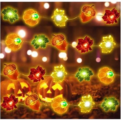 Autumn LED Garland - 3M - Multicolor - Indoor - Battery Powered - Contemporary Style