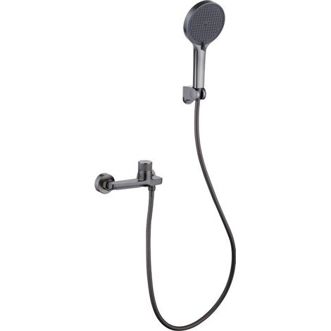 Douche de baignoire murale, poignée unique, contrôle de l'eau chaude et froide, douchette à main à 3 modes, finition or brossé (1/4)