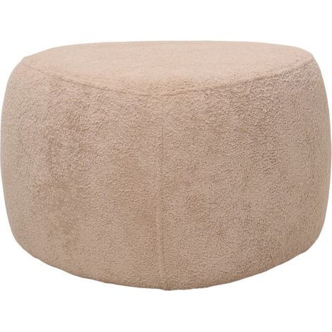 POUF TRIANGOLARE CM 55X55 H. 34 IN TESSUTO EFFETTO BOUCLE' BEIGE