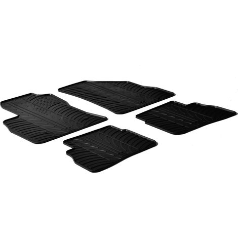Set tappeti su misura in gomma - compatibile per Fiat Doblò 5p (01/1007/22) - Opel Combo Tour (04/1212/17)
