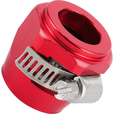 Raccord de finition pour tuyau 10AN en aluminium rouge, connecteur de terminaison pour conduites de carburant, huile, diesel, gaz, air et eau (1/5)