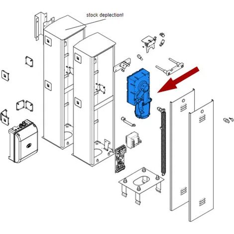 Motoréducteur - G2500 CAME 119RIG201 (1/3)