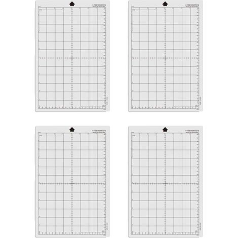 Set di 4 tappetini da taglio adesivi 8x12 pollici, resistenti e multiuso, compatibili con Silhouette Portrait e Cameo e con i plotter Silhouette Cameo e Cricut Explore (1/5)