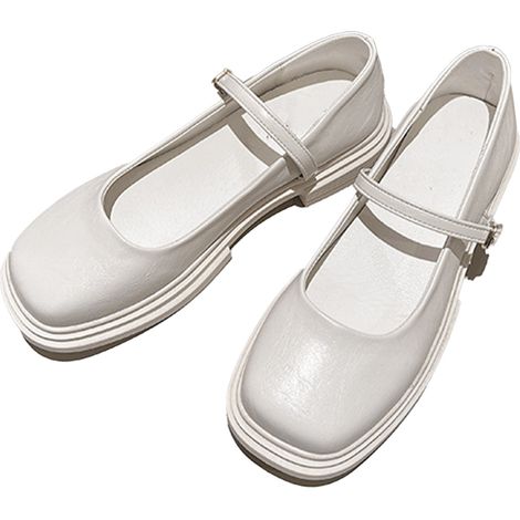 Chaussures Uniforme Femme - Semelle Souple Antidérapante - Cuir PU Plateforme - Pour Travail École Loisirs - Taille 37 (1/5)