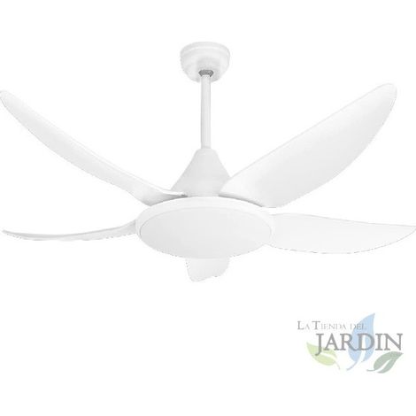 Deckenventilator mit LED-Licht mit Fernbedienung, 35 W, WEISS [Energieklasse A+]