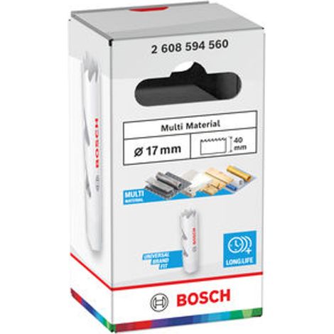 Bosch Lochsäge mit Gewinde Multi Material, 17 x 40 mm