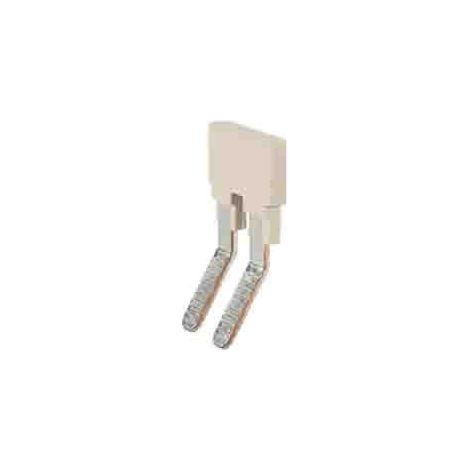 Cavalier au pas de 6.1mm Beige, 2 contacts ( Prix pour 1 )