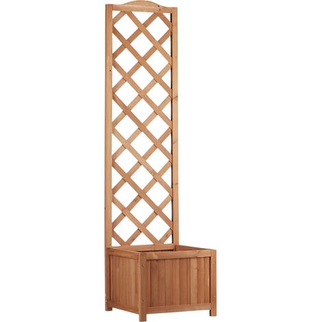 Fioriera con traliccio fioriera in legno vaso da giardino vaso per piante resistente 1300013172