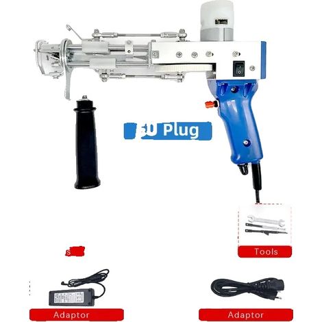 Pistola per tufting elettrica, funzionalità versatile, maggiore efficienza, Blu (1/2)