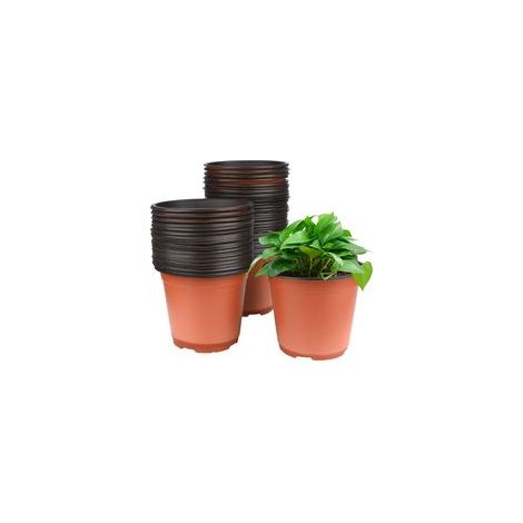 50 pcs 15 cm Plastique Plante Pots de Fleurs Pot de Semis Pépinières Fleur Plante Pot repiquage Conteneur H292