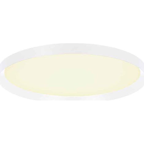 Plafonnier - blanc - Flady - plastique métal - Ø 40cm - LED - (1/4)