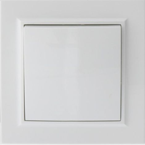IluminaShop - Interruptor Empotrable Simple Blanco Marco Incluido IP20 Serie wLine (1/3)