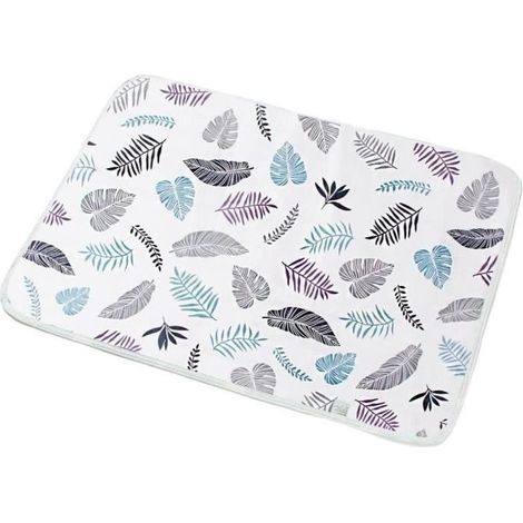 Matelas à langer bébé 50x70cm Lavable, imperméable, ultra absorbant Conception multicouche pour déplacements Tissu respirant (1/4)