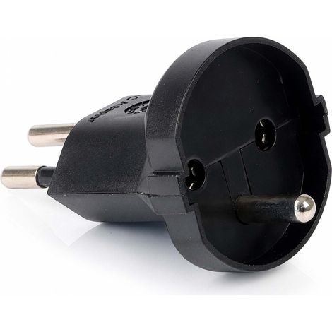 Wiltec Adattatore presa Svizzera, adattatore presa schuko 16 A/250 V, adattatore di potenza fino a 4000 W per prese svizzere