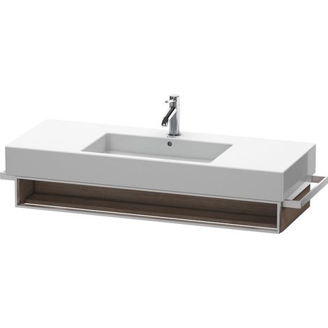 Pensile Duravit Vero Vanity 6015, con 1 scomparto aperto incl. portasalviette, 1200 mm, Colore (anteriore/corpo): Ciliegio del Ticino - VE601507373