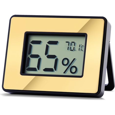 Innenthermometer Hygrometer, Digitales Tischthermometer mit Luftfeuchtigkeits- und Temperaturüberwachung, °F/°C-Schalter, Innenhygrometer für Humidore, Zuhause, Gewächshaus