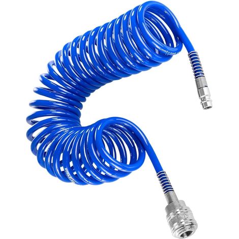 5 m Air Compressor Hose, PU Pneumatic Hose, ø 10 mm × 6.5 mm Compressor Accessories, Max Pressure 10 Bar, with Anti-Kink Protection and Quick Release Connector (1/5)
