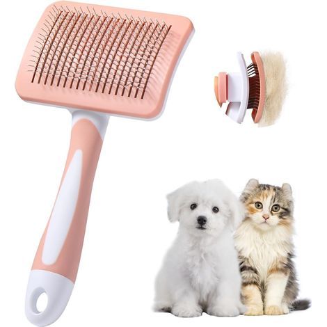 Tondeuse à poils pour animaux - 1, Autonettoyante lame longs/courts chiens chats élimine peluches - Animaux (1/5)