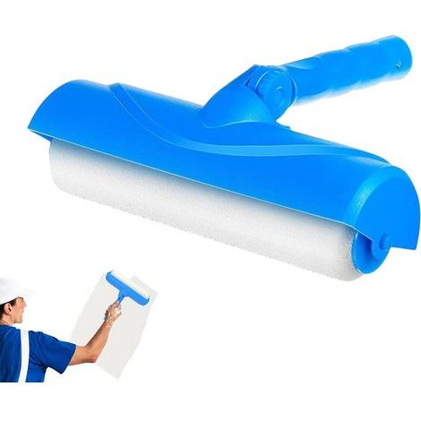 Rouleau de peinture, pinceau rouleau de peinture pour rénovation de la maison, outil à main anti-éclaboussures, parfait pour les projets de peinture et de décoration de meubles, porte, armoire, mur et (1/5)