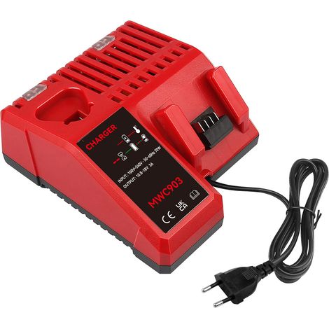 Chargeur rapide de batterie M12 & M18 Chargeur Pour Milwaukee M12-18C 12V-18V 48-59-1812 M12-18FC