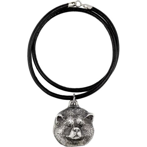 Akita, Akita Inu - collar para perros, colgante bañado en plata para amantes de los perros, joyería única de Art-Dog (1/5)
