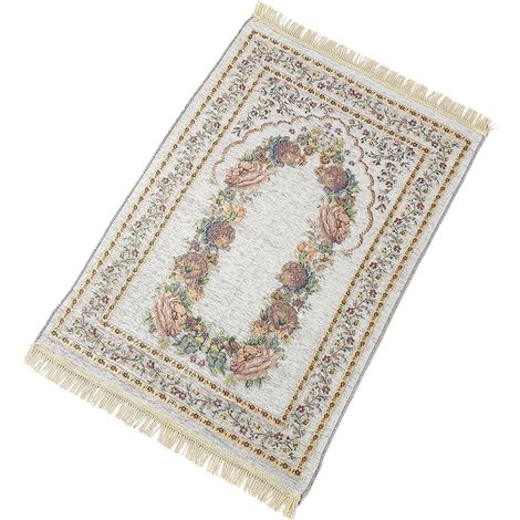 Tapis De Prière - 70 x 100 cm - Fibres Polyester - Antidérapant PVC - Pour Intérieur Et Extérieur - 1 Pièce