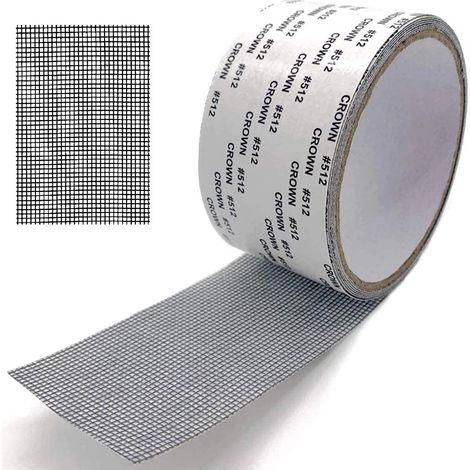 Ruban adhésif de réparation d'écran, maille en fibre de verre, adhésif puissant pour une réparation rapide, matériau robuste assurant une adhérence durable sur toutes les surfaces. (1/5)