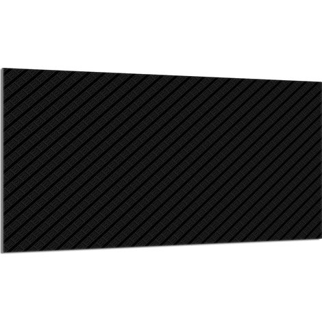 Placa protectora de vidrio para estufa 90x52 Negra (1/5)