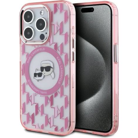 Karl Lagerfeld KLHMP15XHMCKMHP iPhone 15 Pro Max 6,7 Zoll pink/pink IML Monogram Karl&Choupette Head MagSafe (1/5)