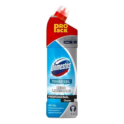 Gel WC Domestos Professionnel détartrant Océan - Flacon de 1 L (1/3)