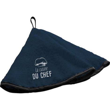 Essuie main Torchon La toque du chef bleu marine