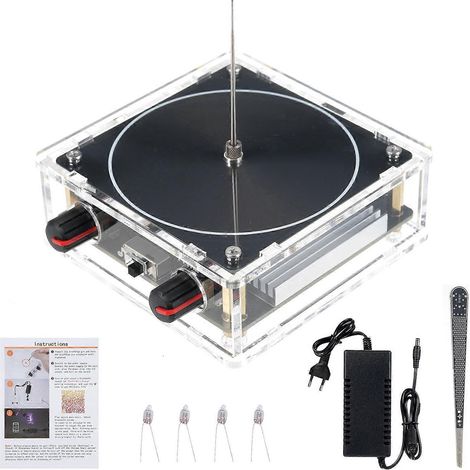 Expérience : Bobine à plasma d'arc, haut-parleur Bluetooth, transmission sans fil, maquette de jouet scientifique de bureau