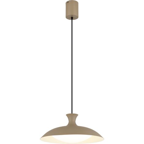 Globo - lámpara colgante - ROCHA - beige - metal - Ø 40cm - LED -