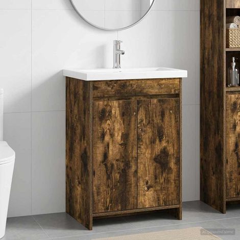 Juego de muebles de baño Roble Ahumado 61 x 40 x 84,5 cm