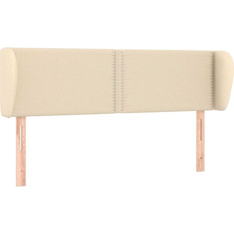 Maison Exclusive - Cabecero de tela color crema 147x23x78/88 cm (1/5)