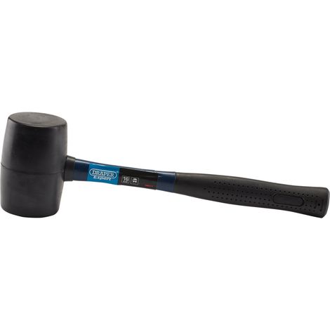 Draper 08017 Draper Expert Rubber Mallet with Fibreglass Shaft, 450g/16oz