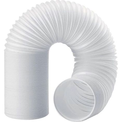 Tuyau d'évacuation 130 mm, tuyau d'évacuation pour climatisation, tuyau PVC, tuyau de climatisation, tuyau de ventilation, rétractable 2 m-AquaForge (1/5)