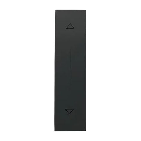 Cover doppio pulsante nero compatibile con Bticino Living Now Biesse