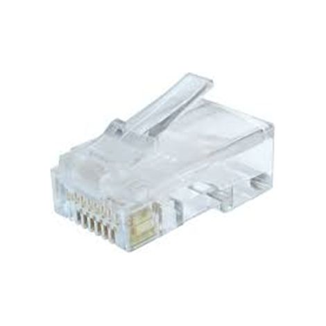 Modularstecker (Adapter) 8P8C für massives CAT6 LAN-Kabel, 10 Stück pro Beutel Cablexpert (1/2)
