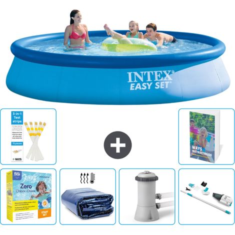 Intex Piscina Easy Set Rotonda - 396x84 cm - 7-pezzi  S39