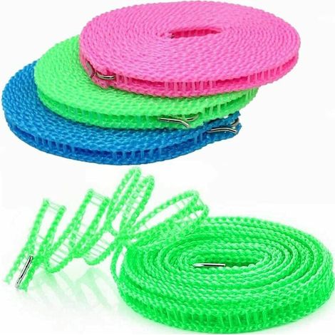 4 séchoirs à linge portables réglables pour le séchage du linge intérieur et extérieur, cintre coupe-vent parfait pour le camping (couleur aléatoire) (1/5)
