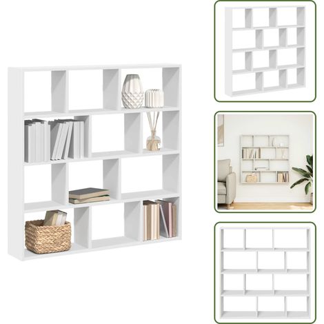 Étagère cube murale 12 compartiments blanc bois d'ingénierie - Étagère Cube Murale - Étagères Cubes Murales - Étagère Cube Flottante - Étagère Murale Cube (1/5)