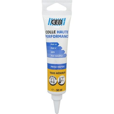 Colla ad alte prestazioni GEB versatile per assemblaggio di tubazioni in PVC 50 ml