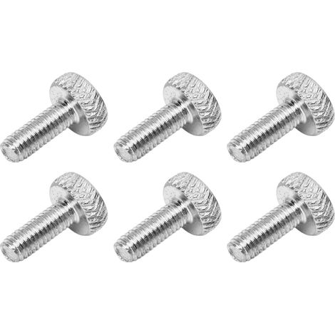 6 Vis de blocage de cordes pour pont tremolo guitare électrique, réglage fin, métal argenté, lot de 6 pièces (1/5)