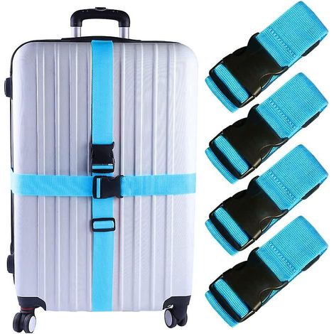 bleu Housse De Protection De Coffre Rglable Corde Sac De Voyage Fixations Accessoires De Voyage (1/5)