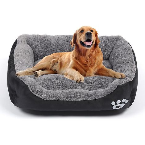Panier pour chien, panier pour grands chiens, matelas lavable pour animaux de compagnie, confortable et respirant, grand panier pour chien M 58 cm x 45 cm (1/5)