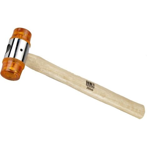 MARTILLO BOCAS PVC 35 MM MANGO MADERA ALYCO ORANGE