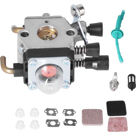 Jeu de réparation pour carburateur STIHL FS38, FS45, FS46, FS55, KM55, HL45, FS45L – Filtre à air et bougie inclus (1/5)