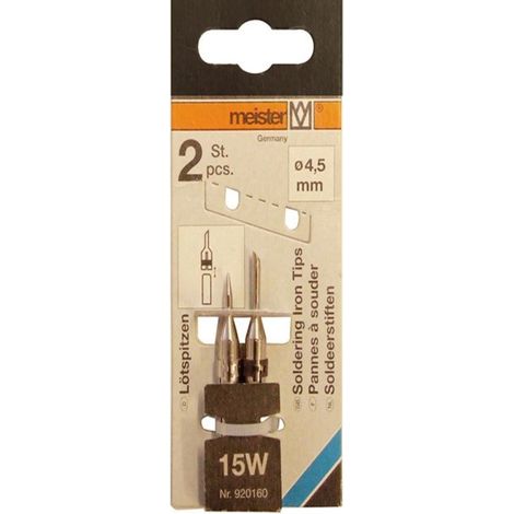 MEISTER - 2 PUNTE PER SALDATORE 60 WATT.